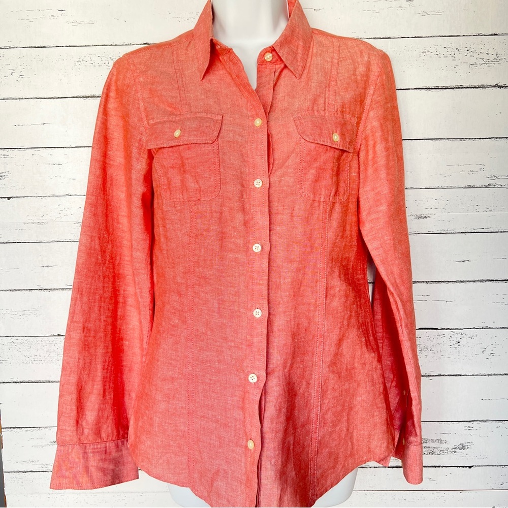 Banana Republic Linen / Cotton Button Down Shirt